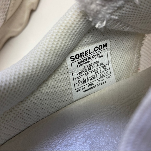 Sorel Women's White Casual Trendy Athletic Kinetic Lite Lace Sneakers Size 9 - Picture 10 of 11